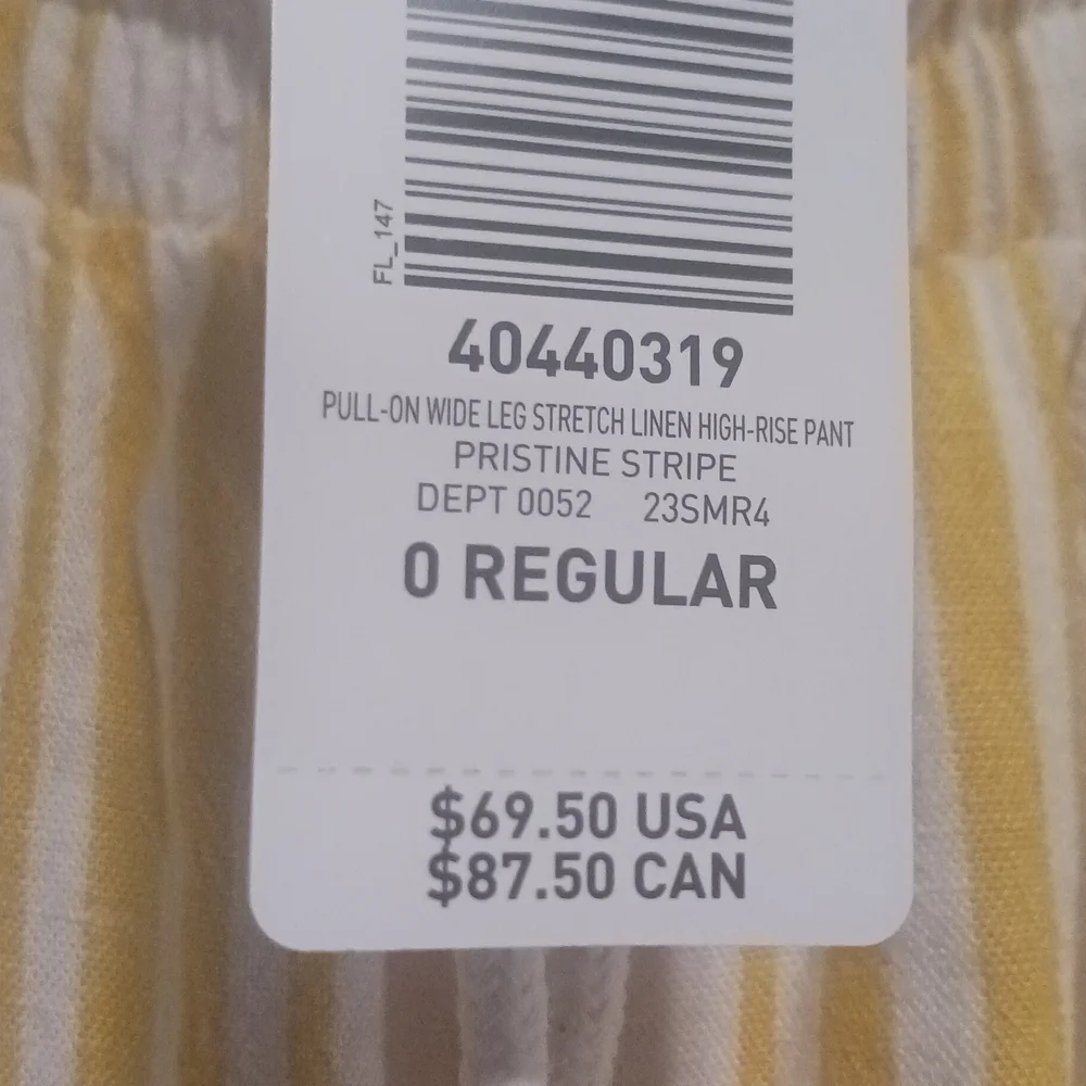 NWT Size 0 Torrid Sunny Striped Wide Leg Pants - Picture 4 of 8